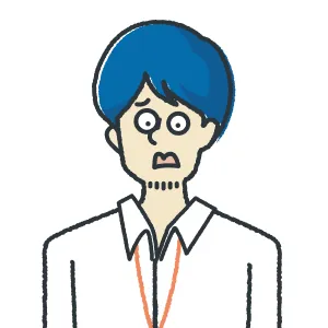 男性　困っている　イラスト